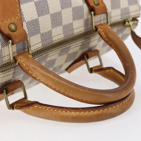 LOUIS VUITTON Damier Azur Speedy 30 Hand Bag N41533 LV Auth 147935 - Picture 8 of 16